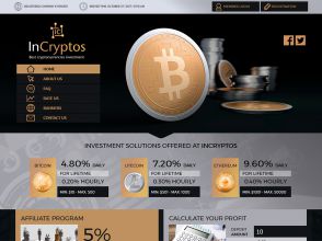 InCryptos - стабильный заработок Bitcoin, Litecoin и Ethereum