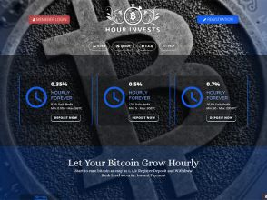 Hour Invests - доходность 8.4% за сутки в криптовалюте Bitcoin на автомате