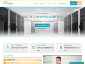 WormMiner - псевдо майнинг, добыча и заработок Bitcoin (BTC)