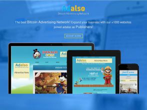 Adalso - интеллектуальная рекламная сеть биткоин +1000 сайтов издателей