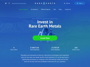 Rare Earth Industries LLC - пассивный доход от 2% за день и более, вход 10$