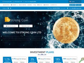 Strong Coin Ltd - новый HYIP и 3 вида тарифов: за час / за сутки / в конце, 5$