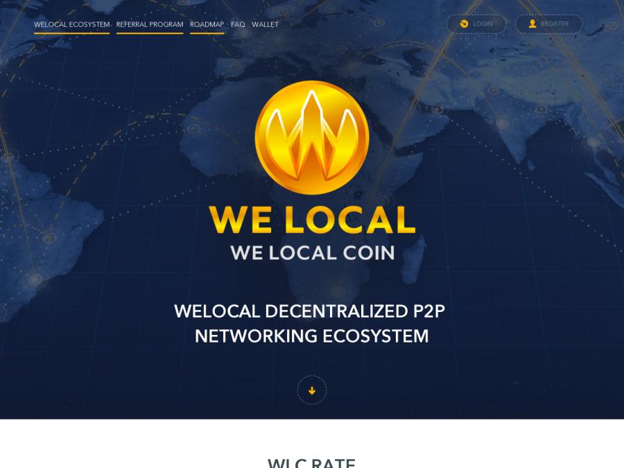 WeLocal Coin - уникальный инвестиционный проект, ICO, доход 100% в мес.