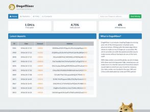 DogeMiner ME - заработок Dogecoin онлайн, бонус 1 DH/s, депо от 300 DOGE
