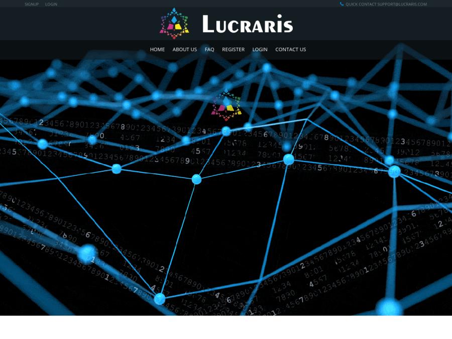 Lucraris - бессрочные тарифы с доходом от 0.15% каждый час, вклад 25 USD