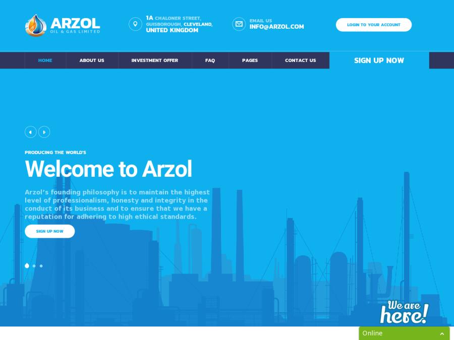 ARZOL Oil and Gas Limited - инвестиции от 1 доллара с доходом от +1.7%/дн.