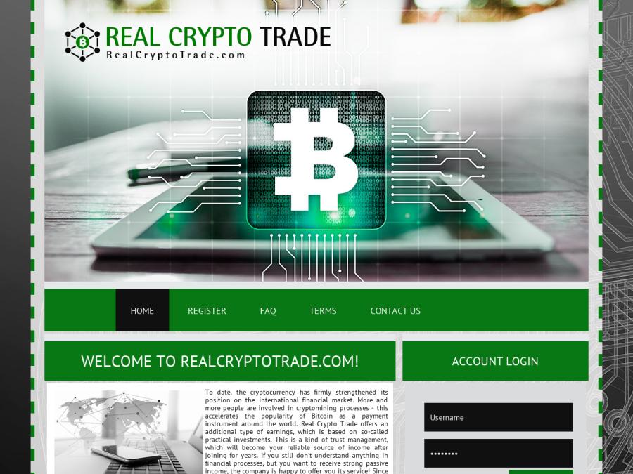 Real Crypto Trade - два тарифа +2.2% / +3.2% в день сроком 90 - 60 дней, 25$
