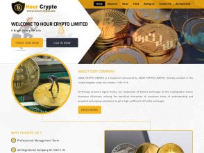 Hour Crypto Limited - почасовик с профитом 0.22% в час или 160% в месяц, 5$