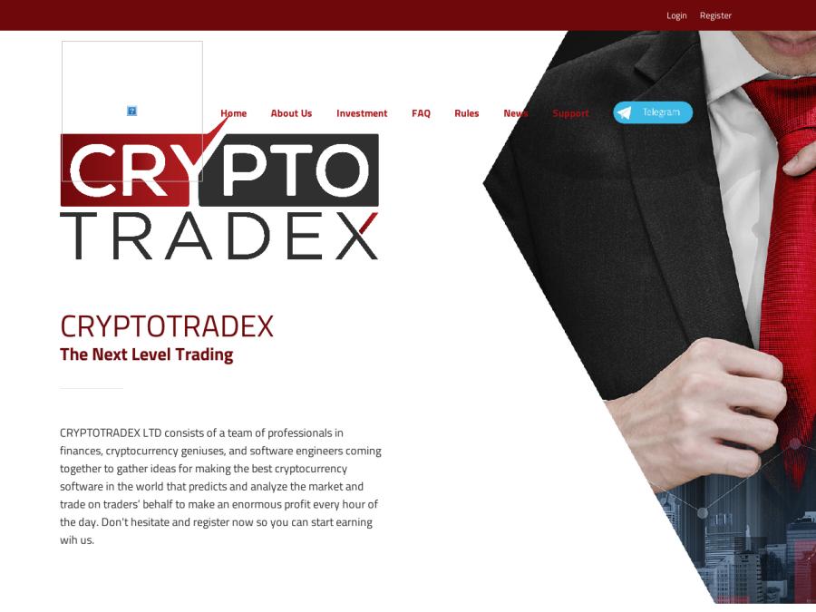 CryptoTradex LTD - 4 тарифа на 3 - 10 дней, профит 7 - 120% за период, $25