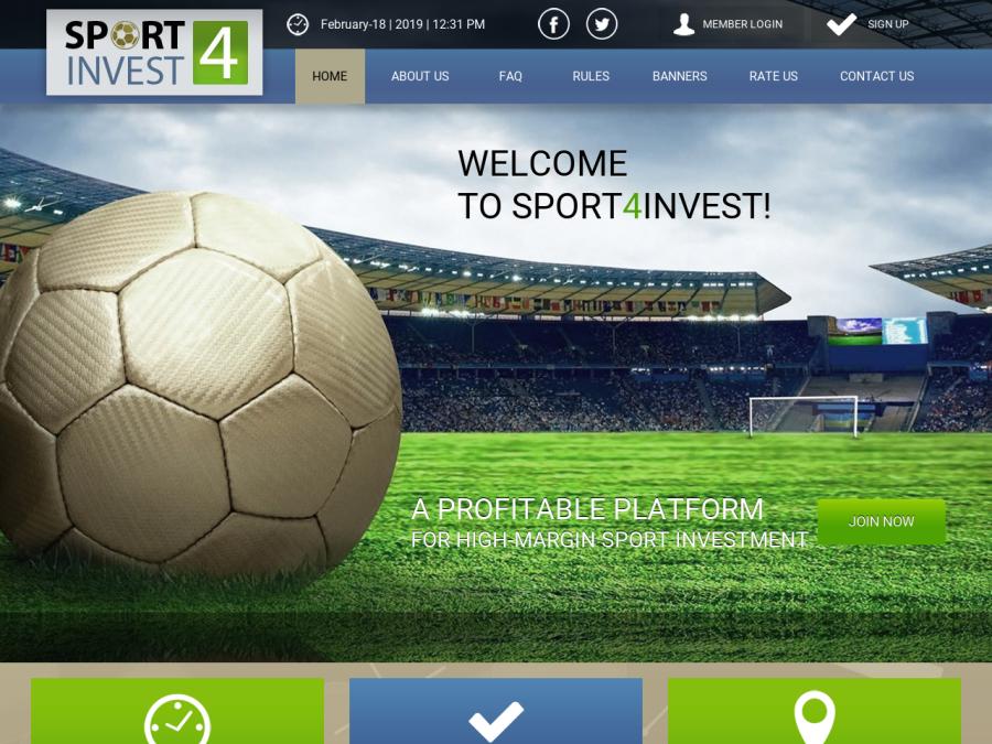 Sport 4 Invest Limited - фаст-HYIP с бессрочными и афтер-планами от 5%/дн.