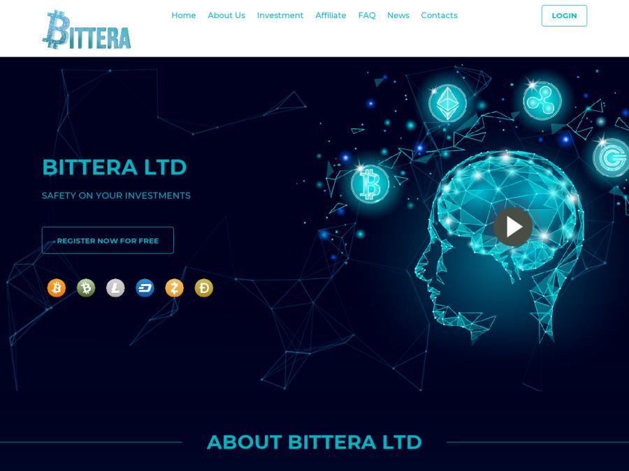 Bittera LTD - хайп проект со средним доходом от +3.5% на 40 рабочих дней