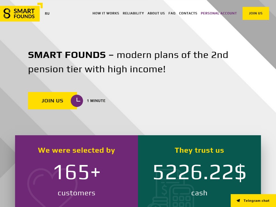 Smart Founds - инвестиции в долларах и крипте от 2.1% в день / 63% в месяц