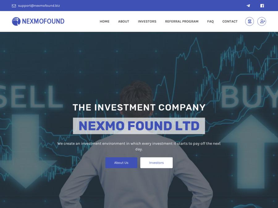 Nexmo Found LTD - инвестиции с доходом от 2% в день, один платеж в конце