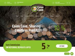 Coins Cave - пассивный доход от 1% за день / от 30% за месяц, депозит $20