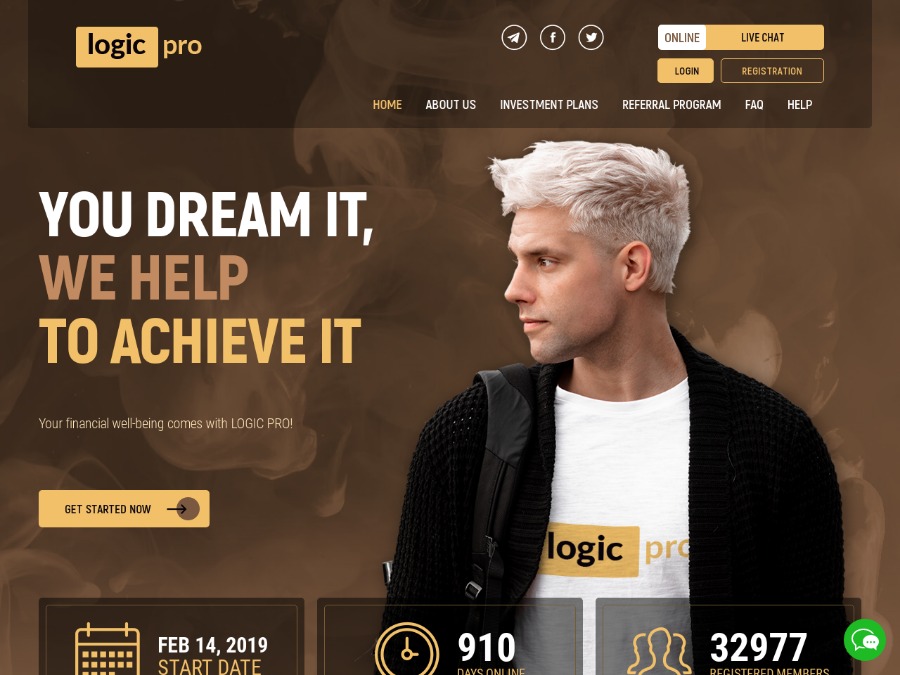 LogicPro - стабильный проект +2% на 15 рабочих дней, + СТРАХОВКА $1000