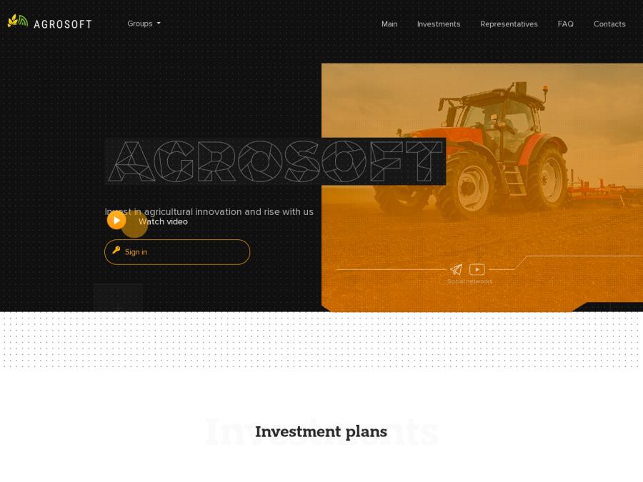 AgroSoft Farm LTD - 10% по бизнес-дням до безубытка и далее 3 - 4% в день