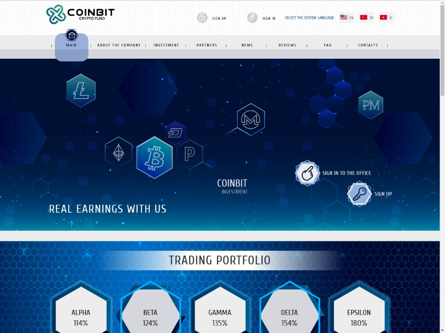 CoinBit - рабочий среднедоходный HYIP с доходом от 5.7% на 20 дней, 10 USD