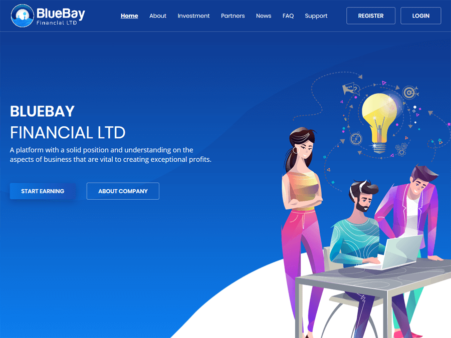 BlueBay Financial LTD - 4% на 35 дней / 0.3% на 500 часов / 110% после 10 дн.