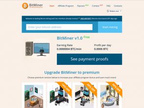 BitMiner.IO - инвестиции в Bitcoin, заработок без вложений 0.0006 BTC/сутки