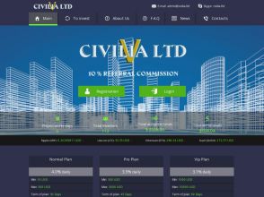 Civilia LTD - заработок Bitcoin и USD от 4% за сутки с ежедневными выплатами