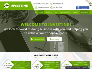 Investine - прибыль от инвестиций +1.4% за сутки, выплаты в биткойнах