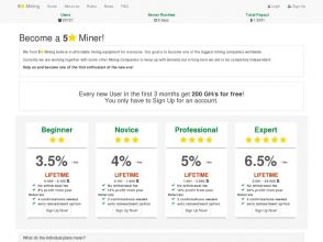 5 Star Mining - псевдо майнинг Bitcoin, 3.5 – 6.5% за день без вложений