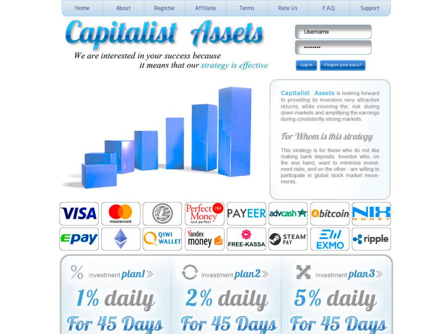 Capitalist Assets (CapAs) - инвестиции криптовалюты со средним риском