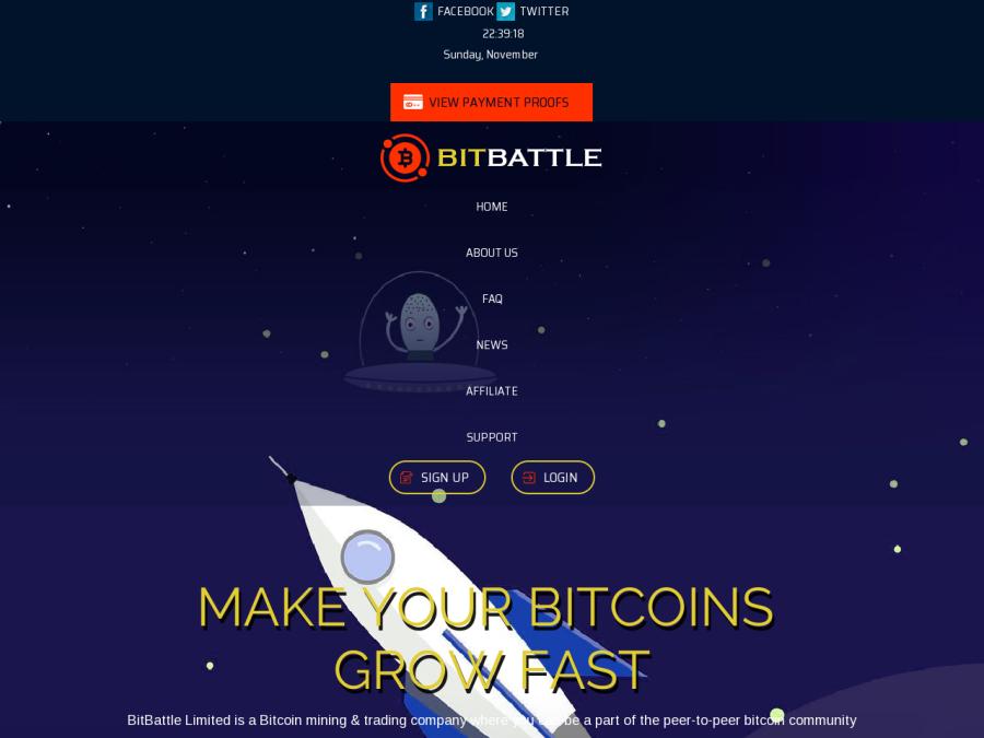 BitBattle Limited - доход +10% за сутки от инвестиций в Биткоин, партнерка
