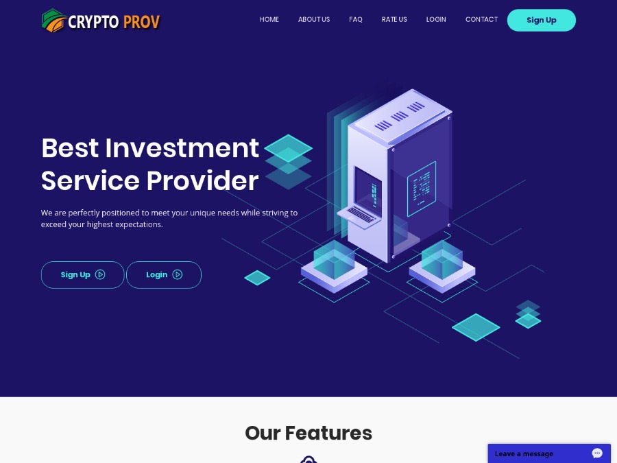 Crypto Prov Limited - новый HYIP-фаст с доходом от +5% за день и выше, $25