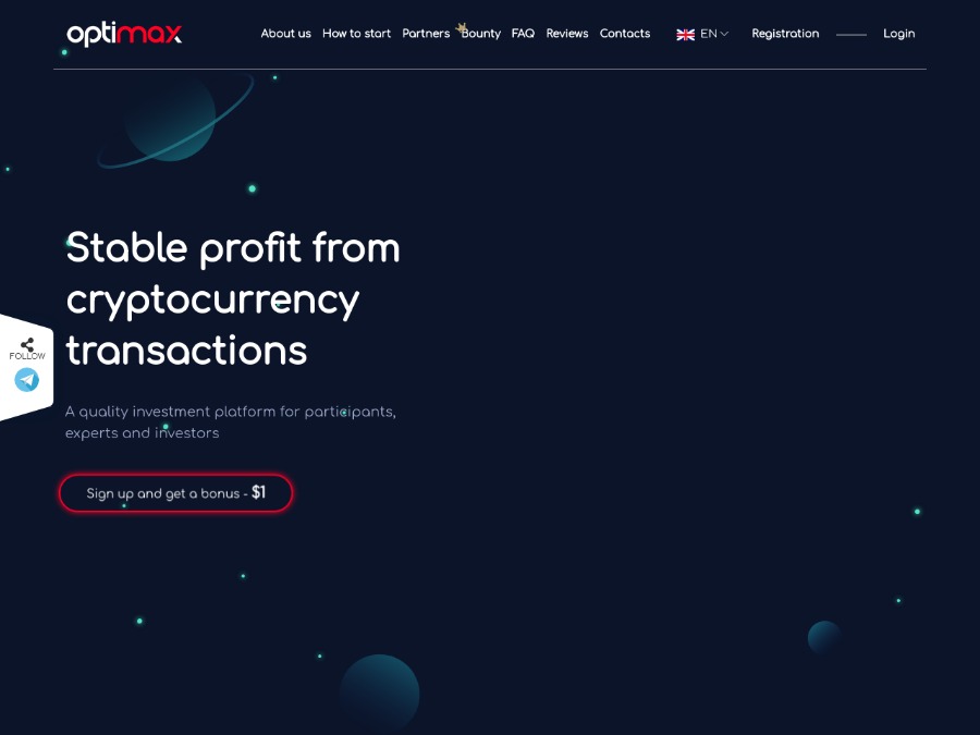 Optimax - новый мультивалютный проект: 1.5% на 12 бизнес-дней, 1450 руб.