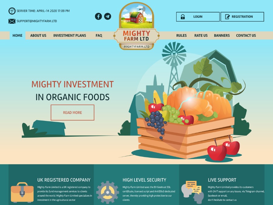 Mighty Farm LTD - новый маркетинг: 3% в день на 50 суток, 6 - 9% навсегда