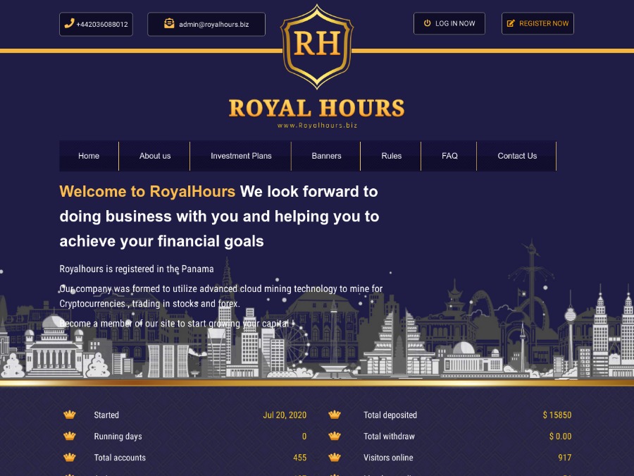 RoyalHours - новый фаст с начислениями от 110% через 48 часов, +Страховка