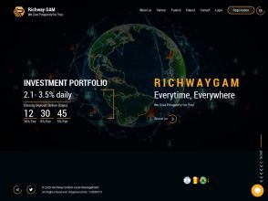 RichwayGAM - хайп-копилка с начислениями от 2.1% в сутки бессрочно, $20
