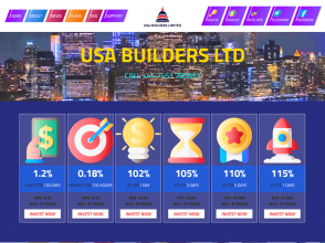 Usa Builders Ltd - низкодоходный проект с тремя типами начислений, от $ 10
