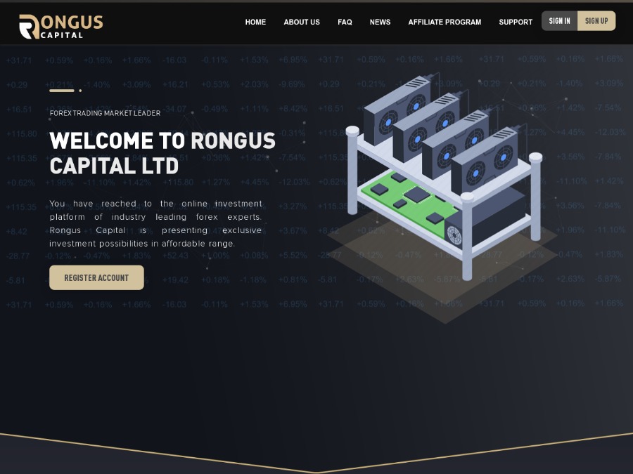Rongus-capital - фастовый маркетинг от +2.1% на 11 суток, депозит в конце