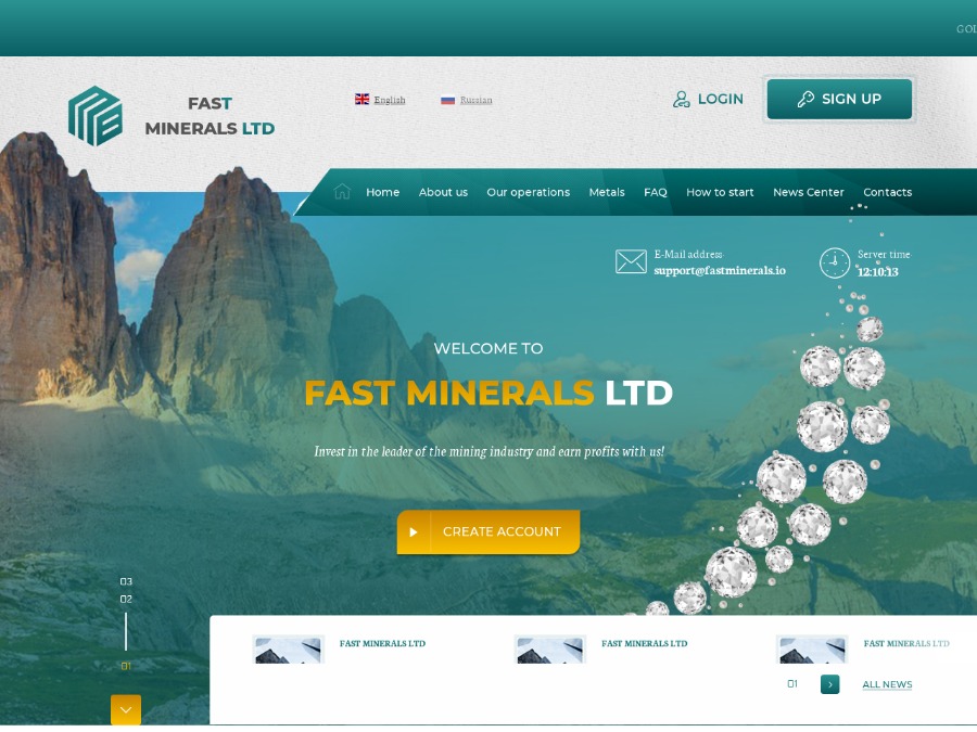 Fast Minerals Ltd - средник с доходом 1.35% - 1.75% в день сроком 15 - 21 дн.