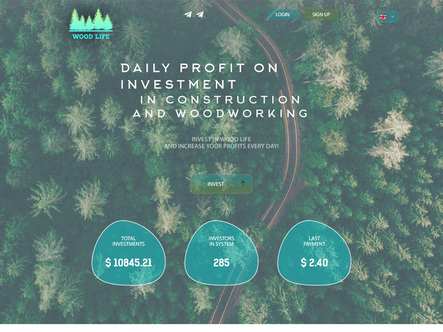 Woodlife - редизайн парта: +8% в день на 15 суток (120%), депозит включен