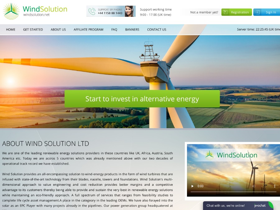 Wind Solution - инвестиционная прибыль: +2% на 15 дней, мультивалюта, $25