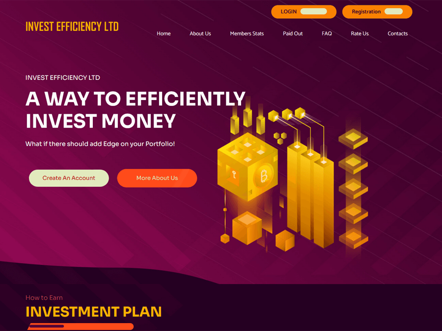 Invest Efficiency Ltd - редизайн хайпа: 8% на 15 суток (+20% прибыли), от $10