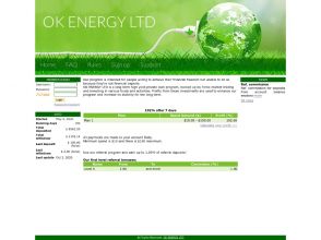 Ok Energy - партизан с начислениями 102% через 7 дней, депозит от 10 USD