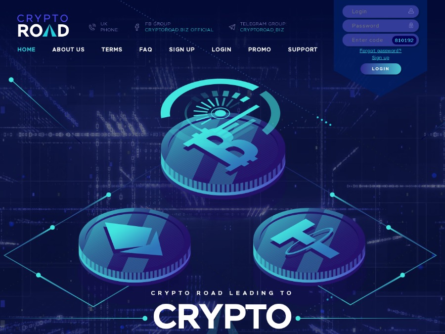 CryptoRoad Limited - хайп после редизайна: 2.5% - 10% в день, + Страховка
