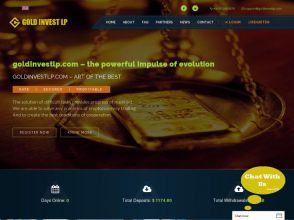 Gold Invest LP - инвестиции в HYIP-проект с ежечасным доходом в USD и BTC