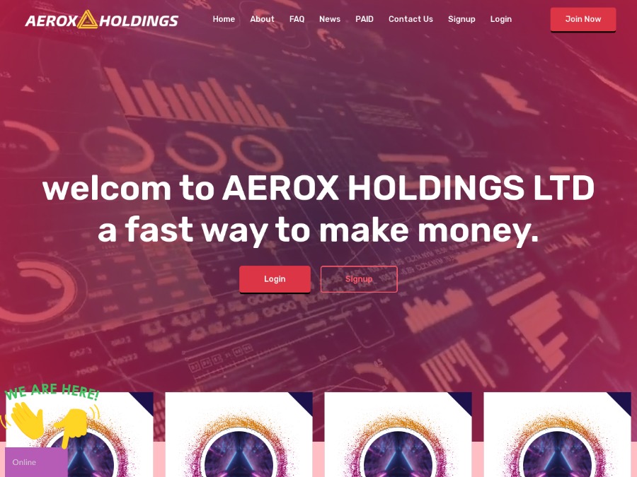 AeroxHoldings LTD - новый фаст: 8 - 15% в сутки бессрочно, от $10, Страховка