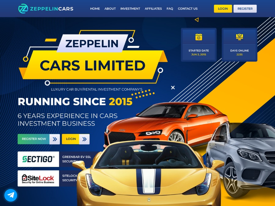 Zeppelin Cars Limited - 0.5% на 500 бизнес-дней / 3% на 90 бизнес-дней, $25