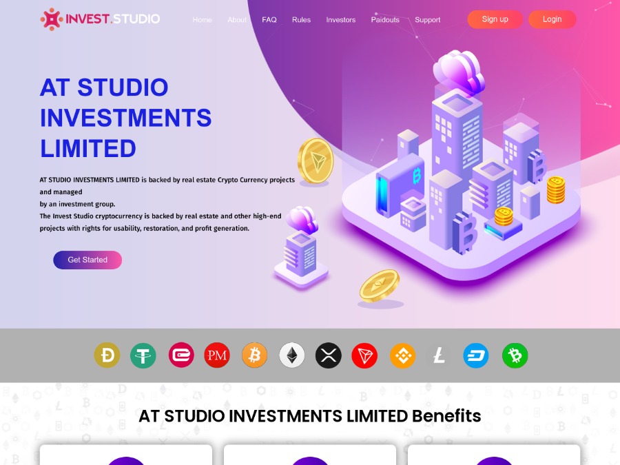 AT Studio Investments LTD - инвестиции онлайн: 4.2% на 24 часа, депо от $10