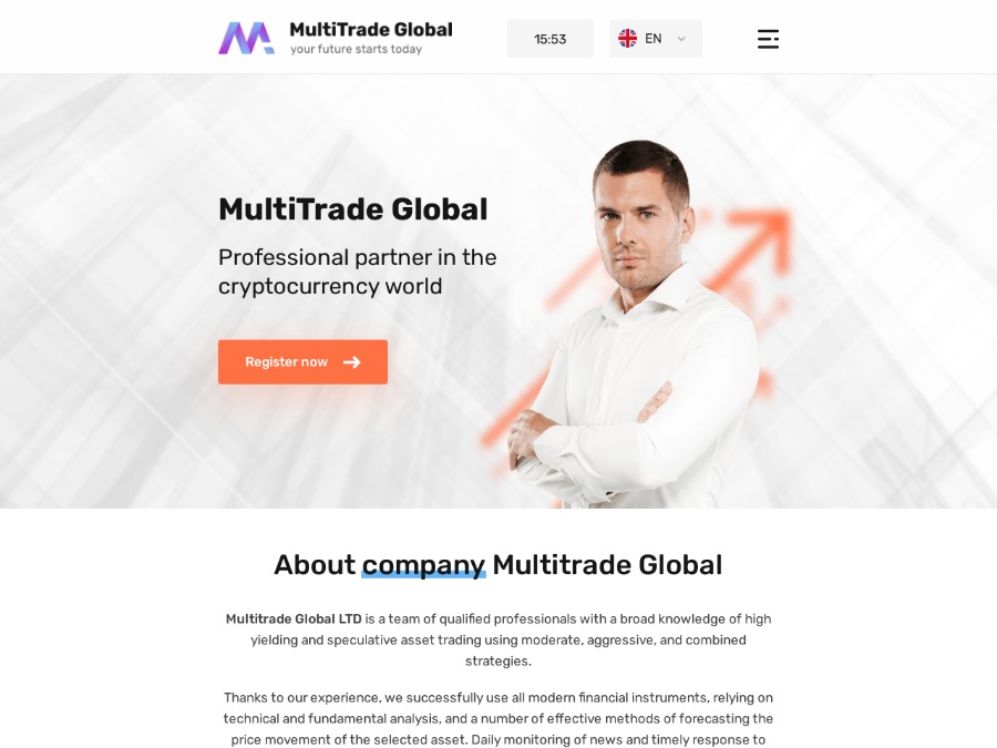 MultiTrade Global - 1.8 - 2.3% в сутки на 70 дней, депозит ВКЛЮЧЕН, от $20