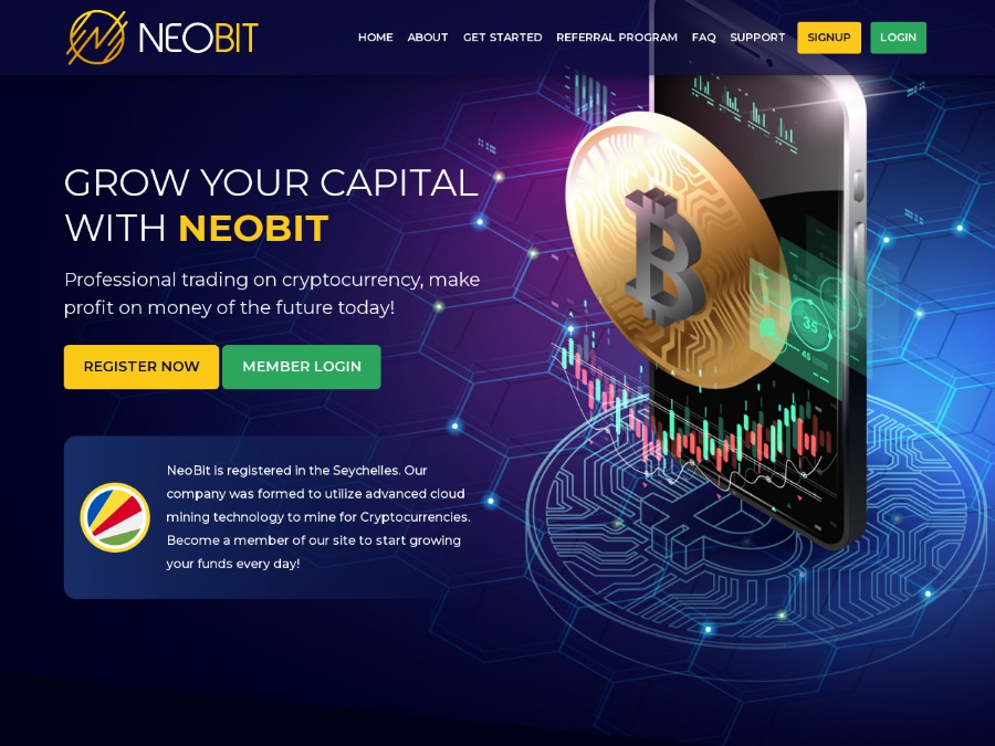 NeoBit - сверхприбыль: 10 - 30% каждый день бессрочно, $25, +[СТРАХОВКА]