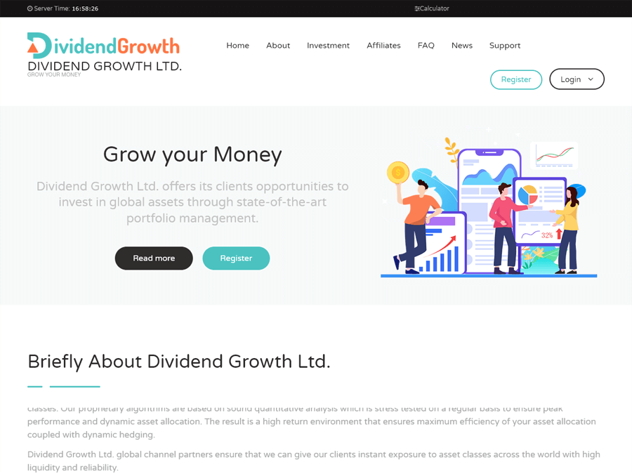 Dividend Growth Ltd - низкодоход: 0.65% на 261 рабочий день (Пн-Пт), от $10
