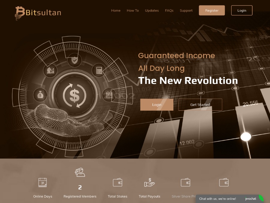 Bitsultan - простой заработок online в хайпе: +0.7% на 45 дней, вклад от $25