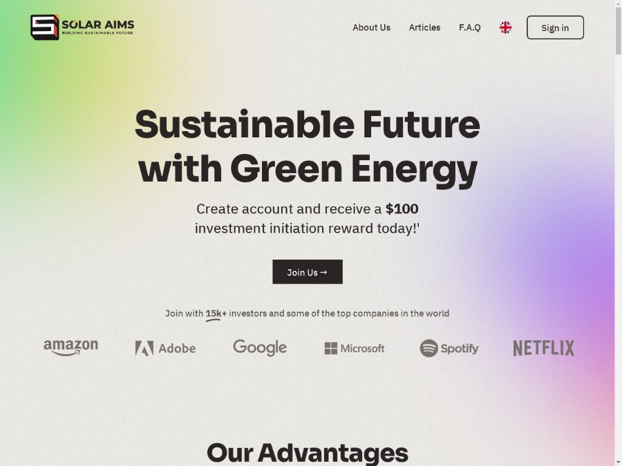 SolarAims Ltd - копилка + 0.5% в день, авто-капитализация, +СТРАХОВКА $450